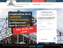 Tablet Screenshot of location-echafaudage.com